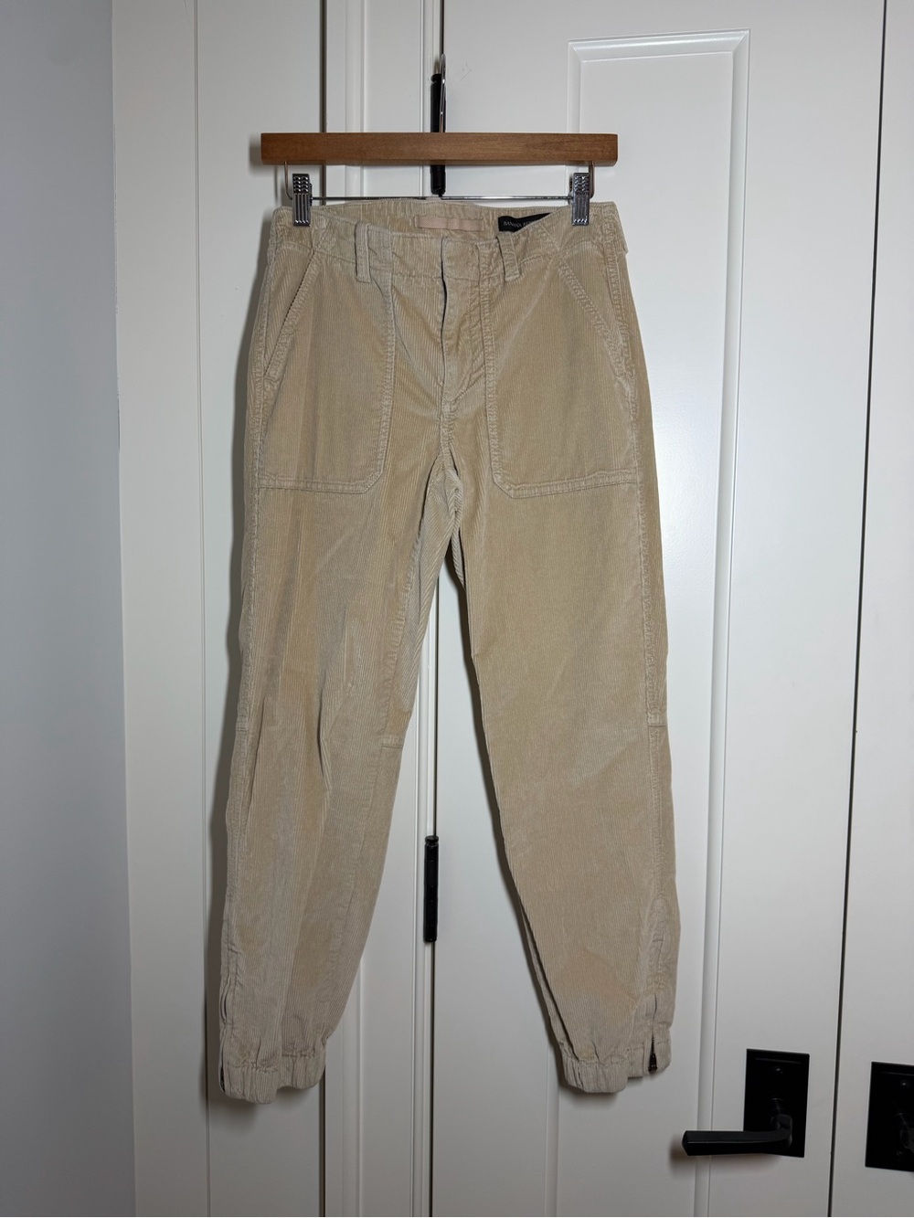 Women’s Beige Corduroy Casual Pants